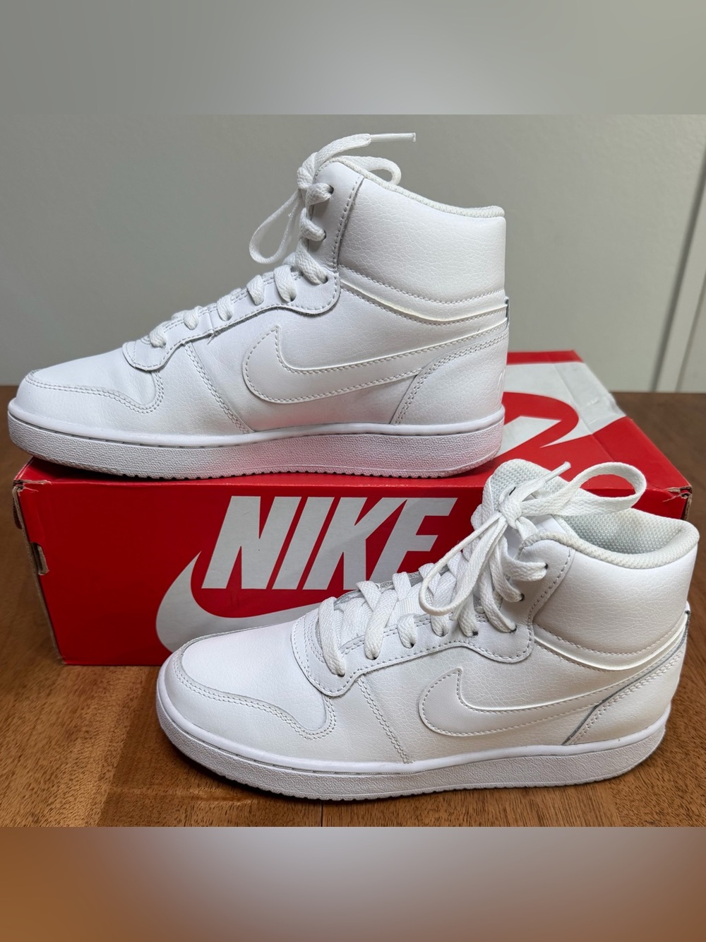 Nike - Women’s Ebernon Mid | Triple White | #AQ1778 100 | Size 7.5